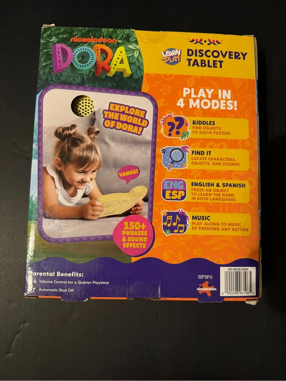 Nickelodeon Dora Yellow and Multicolor Discovery Tablet